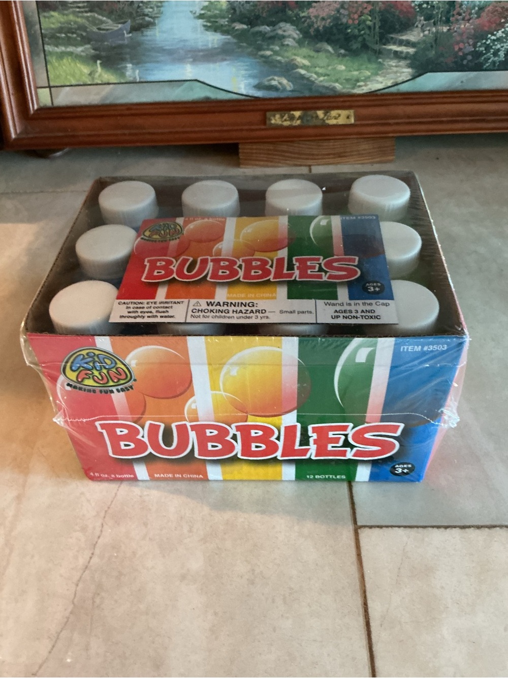 Kid Fun Bubbles Party Pack - Multi-Color (12 Bottles)
